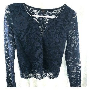Lace crop top